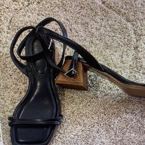 ASOS Black Strappy Block Heels